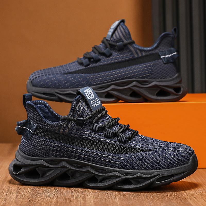 Zapatos de coco para hombre 2025 verano malla de fondo de torso transpirable tejido volador zapatos deportivos casuales zapatos para correr zapatos ligeros de moda para hombre