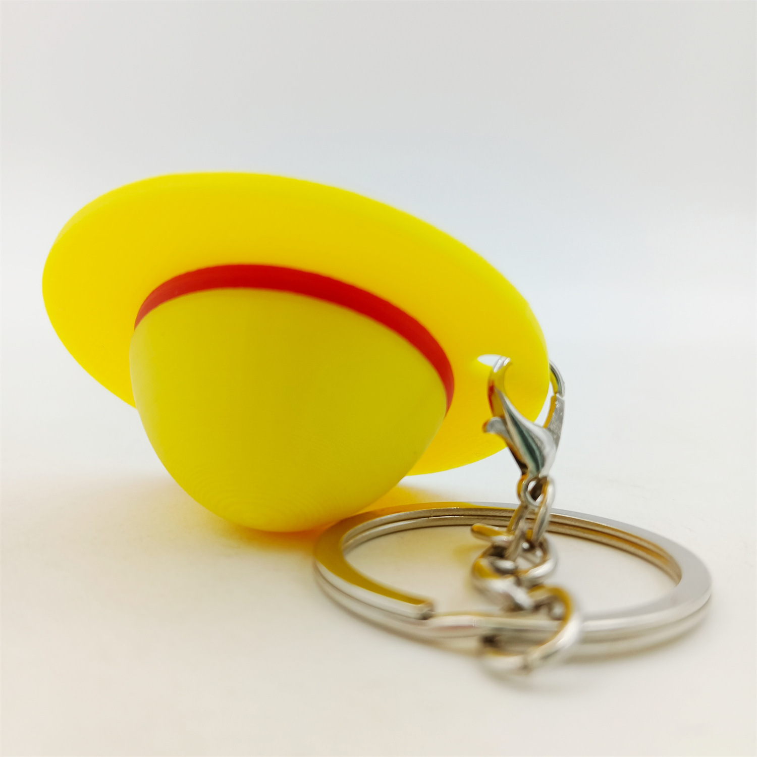Cross-Border Popular 3D Printed Luffy Straw Hat Model Keychain Ornaments Hand-Made Creative Stereo Crafts Gifts