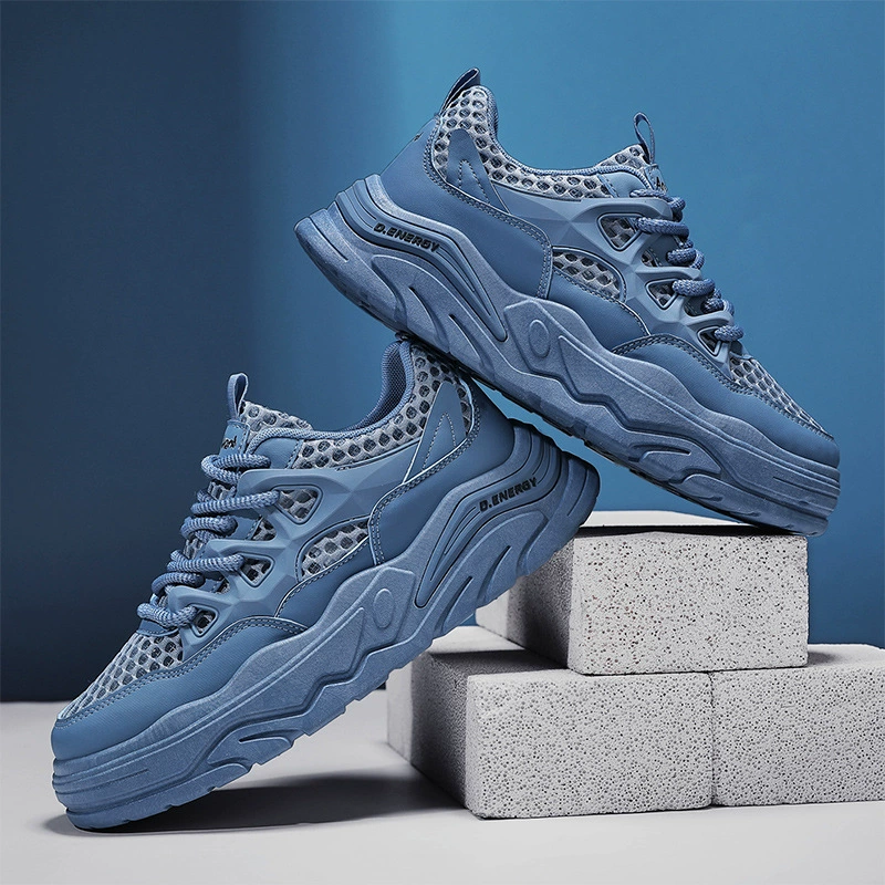 Многоцветная сетчатая весенне-летняя удобная и дышащая повседневная обувь на плоской подошве, универсальные повседневные кроссовки без шнурков.