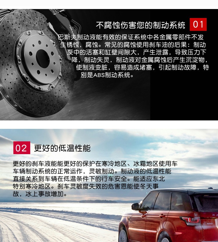 German Basf Brake Fluid Dot4 Is Suitable for Volkswagen, Audi, Mercedes-Benz, Bmw, Ford, Toyota, Porsche