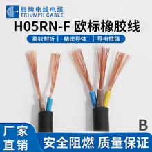 胜牌 欧标H05RN-F多芯线 耐磨耐腐蚀橡胶绝缘 低电阻抗氧化裸铜线
