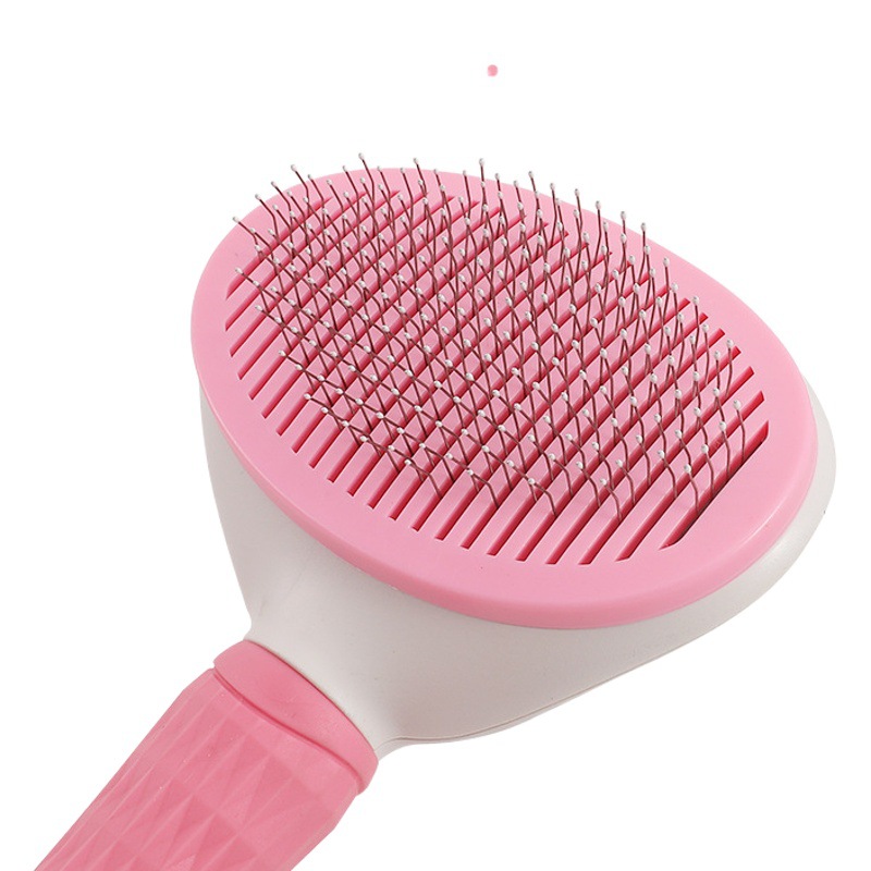 Suministros transfronterizos para mascotas nuevo con un clic eliminación de pelo peine gato peine automático eliminación de pelo perro peine al por mayor
