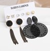 Accessory, metal earrings, acrylic set, decorations, European style, wholesale