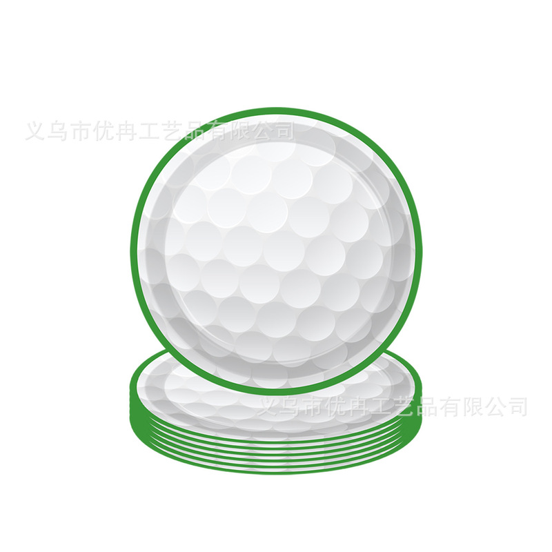 ゴルフコーススポーツテーマ使い捨て紙皿テーブルクロスティッシュパーティー食器セット装飾アレンジメント用品|undefined