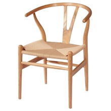 廣東叉骨椅太師椅中餐廳椅 北歐木Y椅繩編椅飯店椅白臘木餐椅