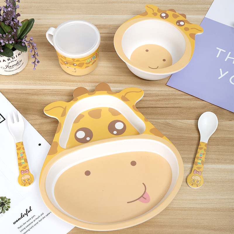 children's cartoon cute dinner plate for food
