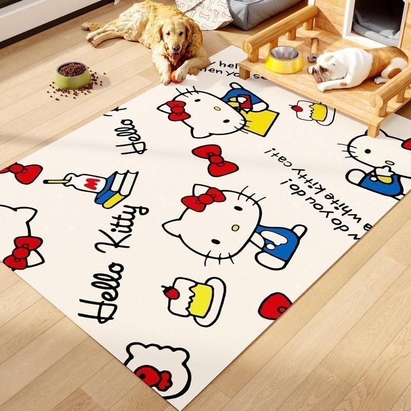 New pet feeding mat made of waterproof leather, urine-resistant and dirt-proof carpet, special non-slip floor mat for dogs and cats