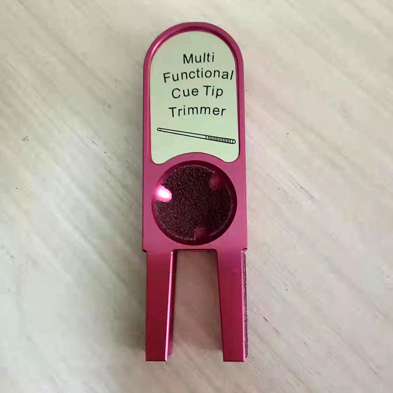 Dispositivo multifuncional de reparación de cabeza de cuero herramienta de reparación de varilla de billar dispositivo esmerilado multifuncional en forma de U cabeza de cuero presionando dispositivo de varilla de reparación