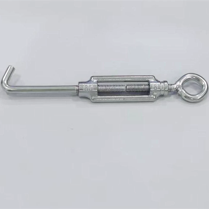 Manufacturer produces rope tightener, cable tightener, zinc alloy welded turnbuckle, open body turnbuckle bolt, eye hook, eye eye
