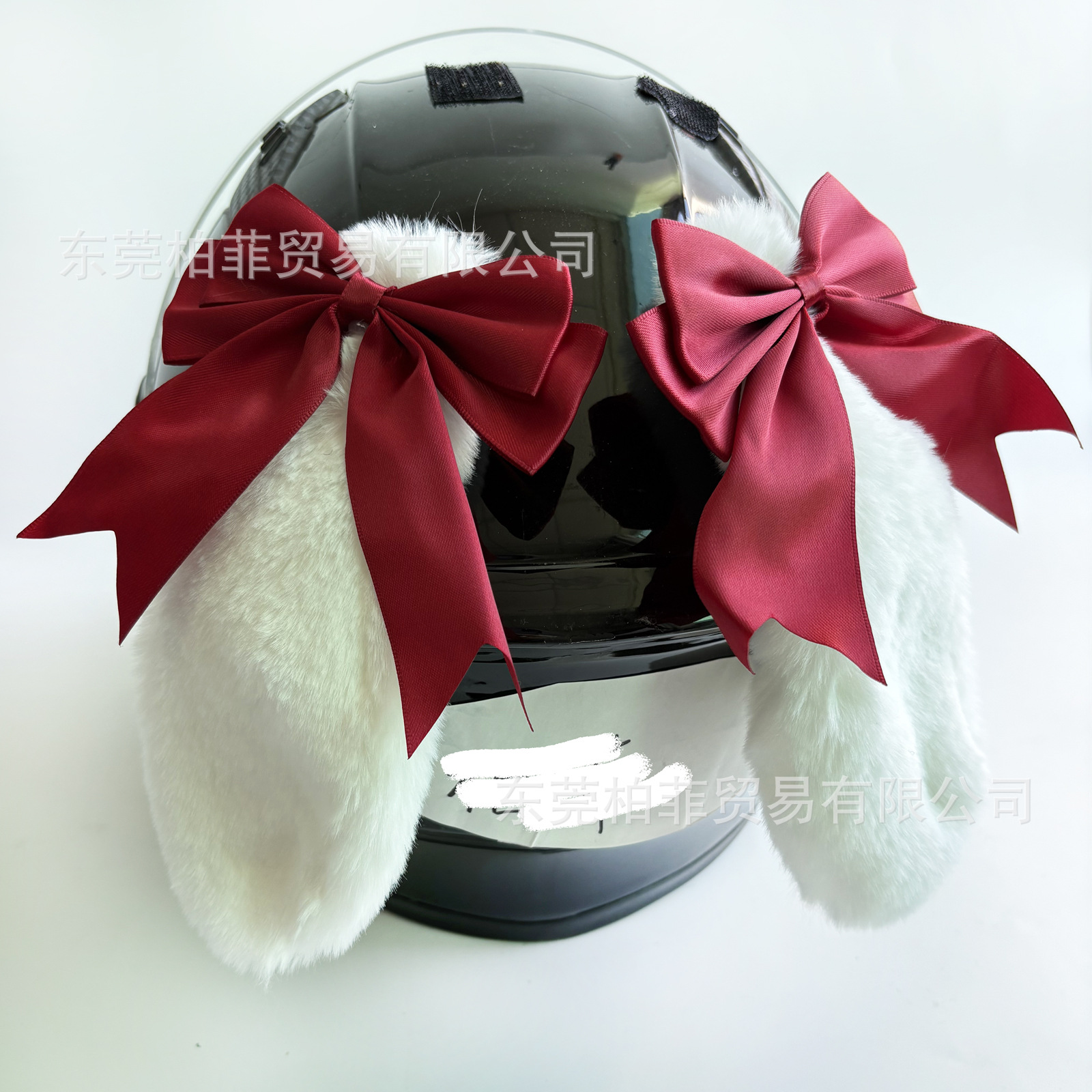 Motorcycle Helmet Braids for Men and Women Motorcycle Ponytail Helmet Decoration Detachable Rabbit Ears