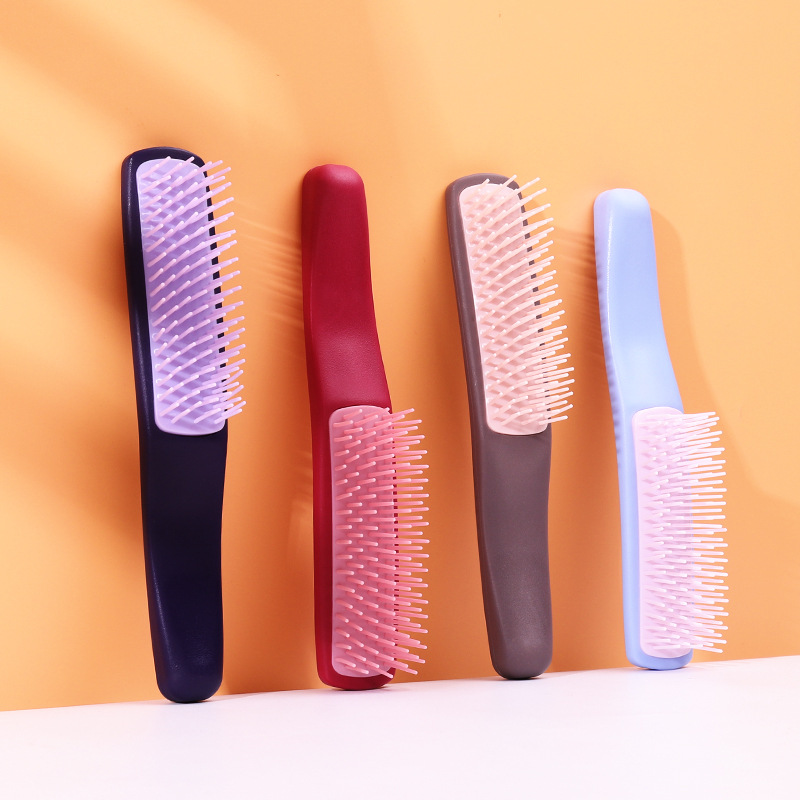Comb Set Shell Scalp Massage Comb Nine-row Comb Air Bag Comb Curly Hair Head Massage Smoothing Comb Board Comb