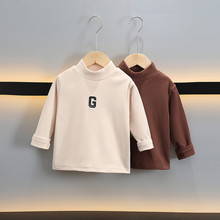 男童德绒打底衫秋冬季儿童半高领长袖T恤中大童保暖上衣内搭衣服