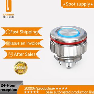 Blue Wave Cross-Border Touch 12/16/19/22Qc Series Waterproof Single and Double Color Ultra-Thin Point-Type Microcurrent Switch