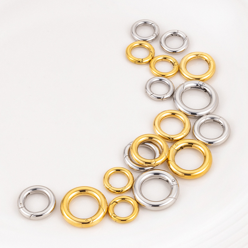 304 Stainless Steel Material 304 Stainless Steel Solid Color Jewelry Buckle Metal Button