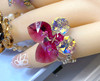 Crystal, woven ring handmade, wholesale