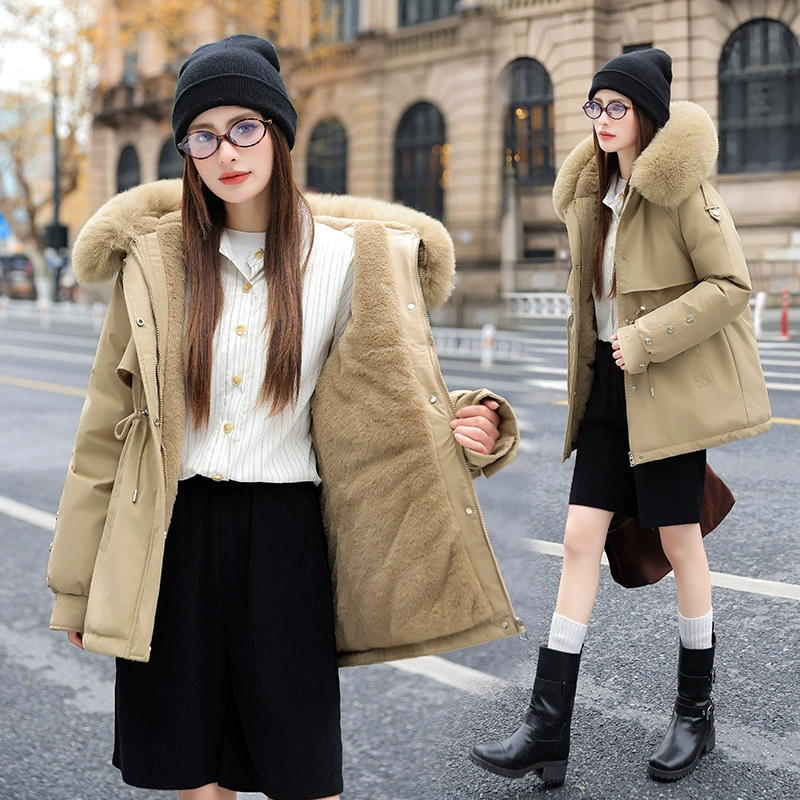 Warm down jacket, short brace for students