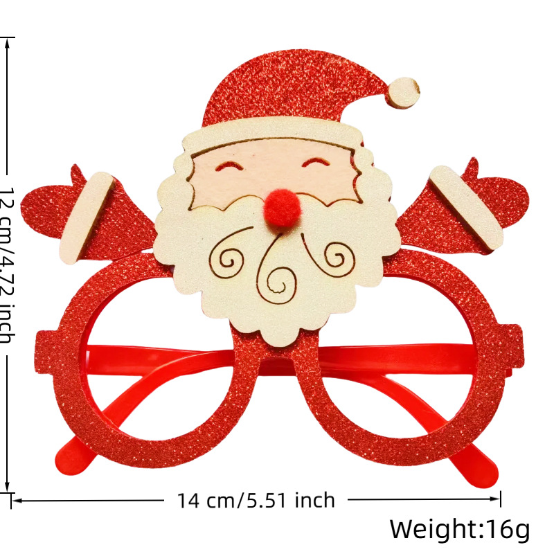 손을 든 산타클로스(빨간색 프레임/검은색 프레임)