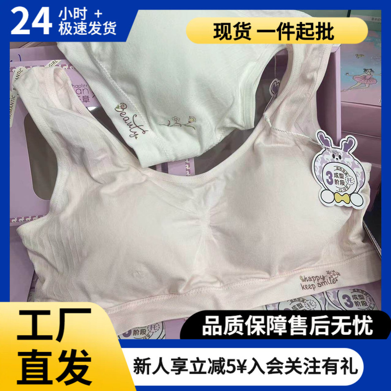 Ocean Blue Melody Girls' Bra for 12-16 Year Old High School Students, Quick-Dry Underwear for Third Stage of Development, Seamless Sports Vest Ocean Blue Melody Girls' Bra for 12-16 Year Old High School Students, Quick-Dry Underwear for Third Stage of Development, Seamless Sports Vest