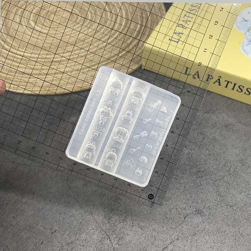 跨境批发蝴蝶结硅胶美甲模具立体链条串珠浮雕花纹穿戴甲装饰工具|undefined