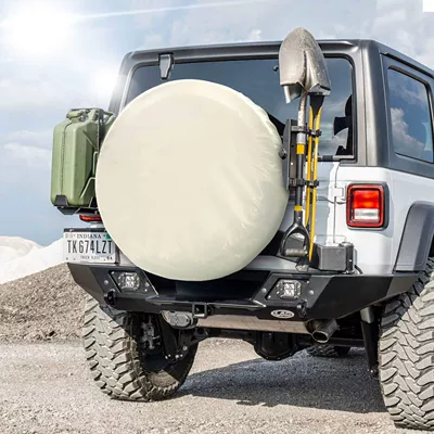 Leather White Wheel Tire Cover Spare wheel cover