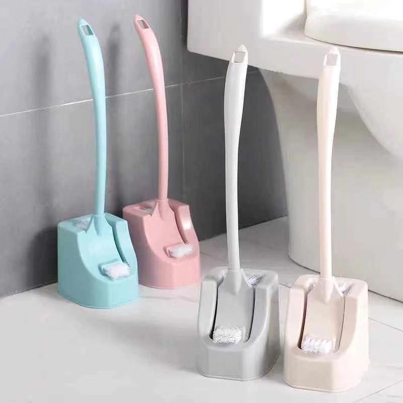 Toilet Brush with Base, Double-Sided Long Handle to Remove Dead Corners, Toilet Brush, Bathroom Cleaning Seam Toilet Brush, Soft Bristles Toilet Brush with Base, Double-Sided Long Handle to Remove Dead Corners, Toilet Brush, Bathroom Cleaning Seam Toilet Brush, Soft Bristles