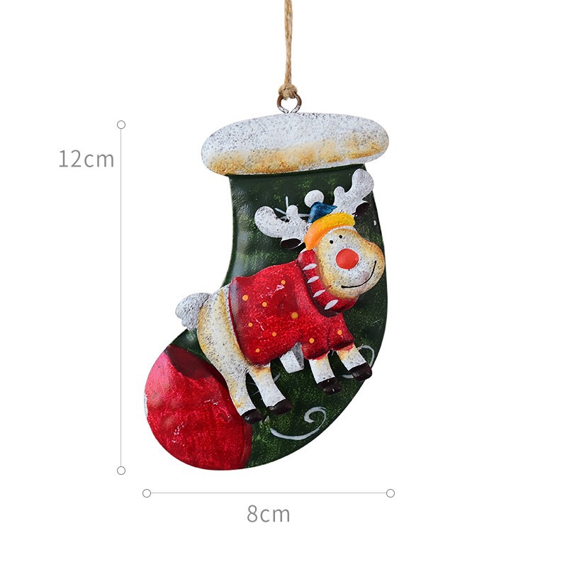 Christmas Christmas Snowman Elk Iron Party Hanging Ornaments display picture 4