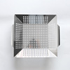 Plug barbecue baking dish stainless steel square barbecue network disk BBQ vegetable 12 -inch roast basket BBQ Basket