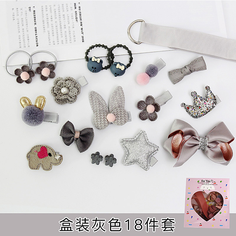 Corea del Sur Niños Accesorios para el cabello caja de regalo princesa horquilla clip lateral banda goma bebé cumpleaños regalo horquilla chica tocado