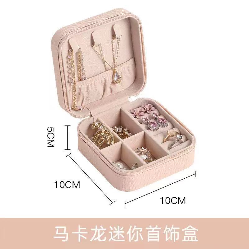 Caja Organizadora de Joyas Portátil de Franela con Compartimentos y Broche para Viaje y Regalo
