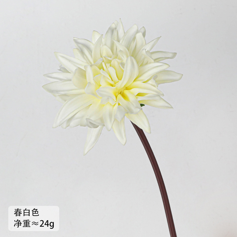 PU 싱글 작은 꽃(잎 없음) // 봄 흰색