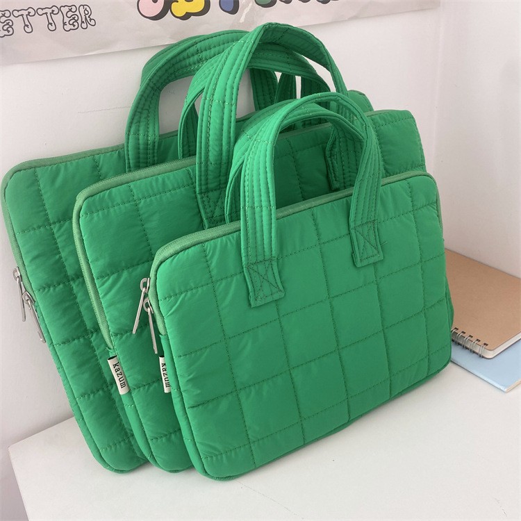 新款裥棉电脑手提包苹果macbook14寸笔记本收纳包ipa平板11寸内胆