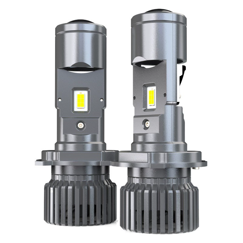 Трансграничная новая автомобильная светодиодная фара дальнего и ближнего света, интегрированная 12 В, мотоциклетная автомобильная лазерная фара H4, маленькая линза