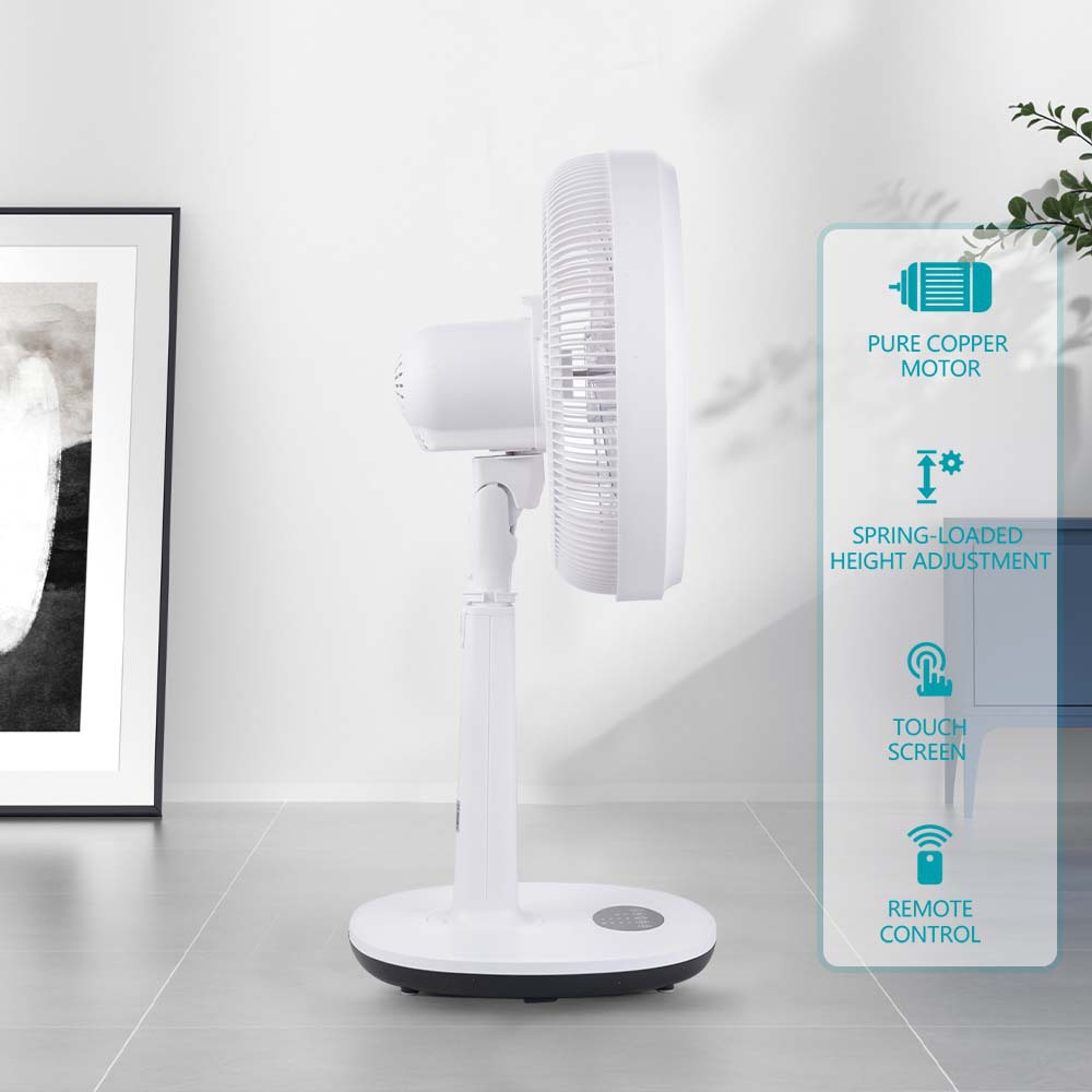 Winningstar transfronterizo exclusivamente para uso doméstico de 16 pulgadas 50W sacudiendo la cabeza, ventilador eléctrico de elevación de control remoto portátil de pie