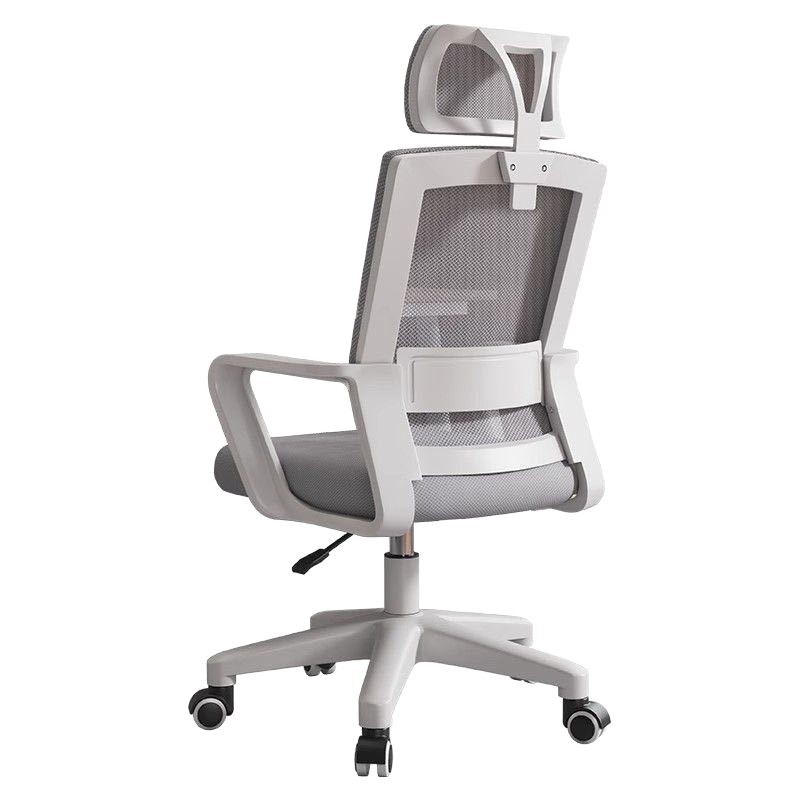 Silla Giratoria de Oficina de Malla, Ergonómica y Ajustable con Ruedas, para Oficina y Estudio