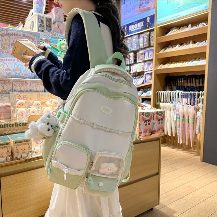 大容量ランドセル女性韓国多用途高校生バックパック女性中学生旅行バックパックトレンディ|undefined