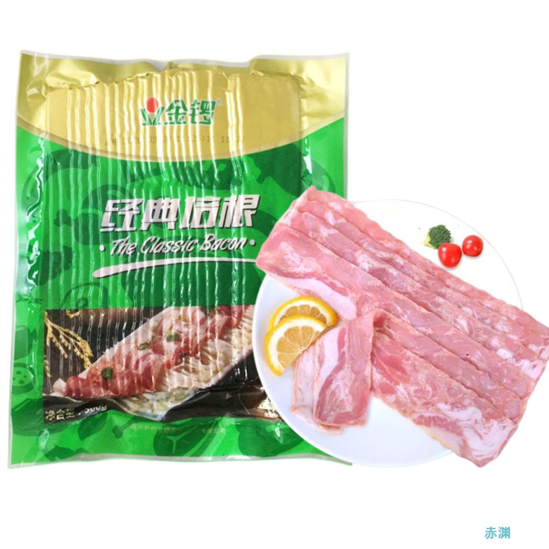 经典培根500克 /包约22片 早餐烤烤手抓饼火锅无淀粉纯猪肉
