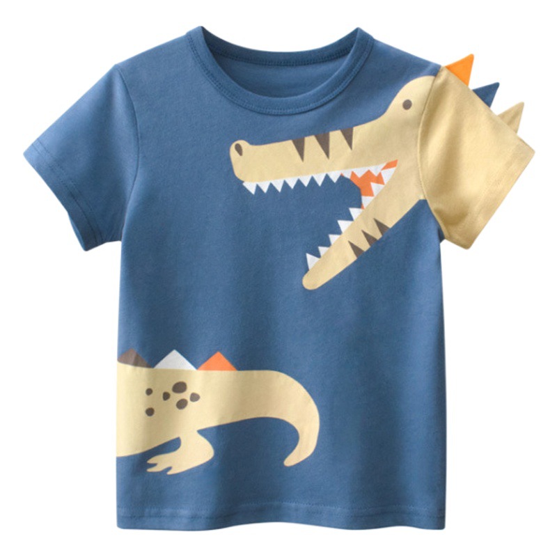 Ropa infantil estilo coreano 27kids al por mayor, camisetas de manga corta para niños, nueva moda de verano 2025, envío directo de una sola pieza