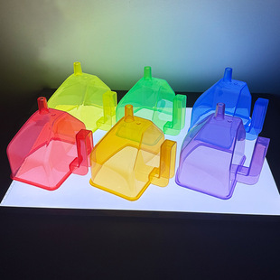 Plastic Rainbow-Colored Funnel Kindergarten Water Play Teaching Aids Sensory Training Water Wall Environmental Cognitive Water Play Toy Set