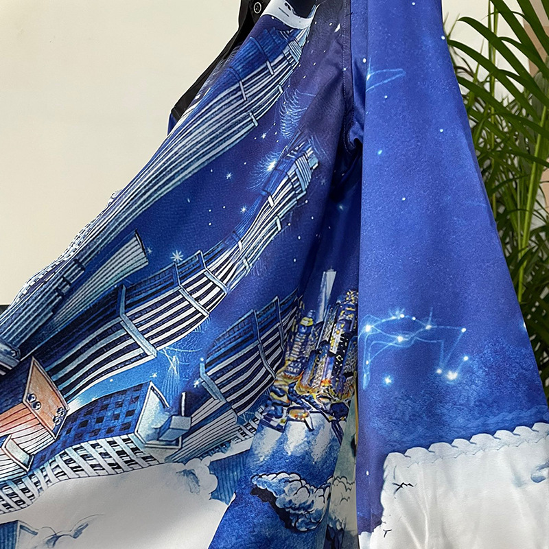 ForMen 2025 Spring New European And American Fashion Trend Foreign Trade Youth Popular Digital Print Men's Cardigan Shirt_voghion.com