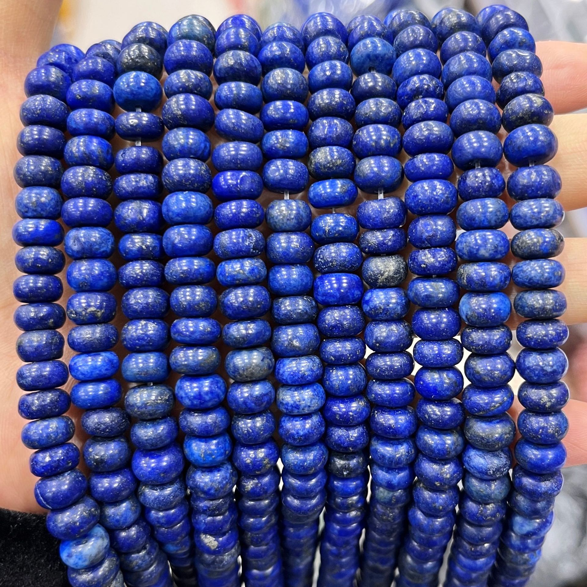 Piedra natural 5 * 8 Abaco Piedra Shoushan DIY accesorios de joyería collar de cuentas separadoras cuentas de posicionamiento cuentas al por mayor