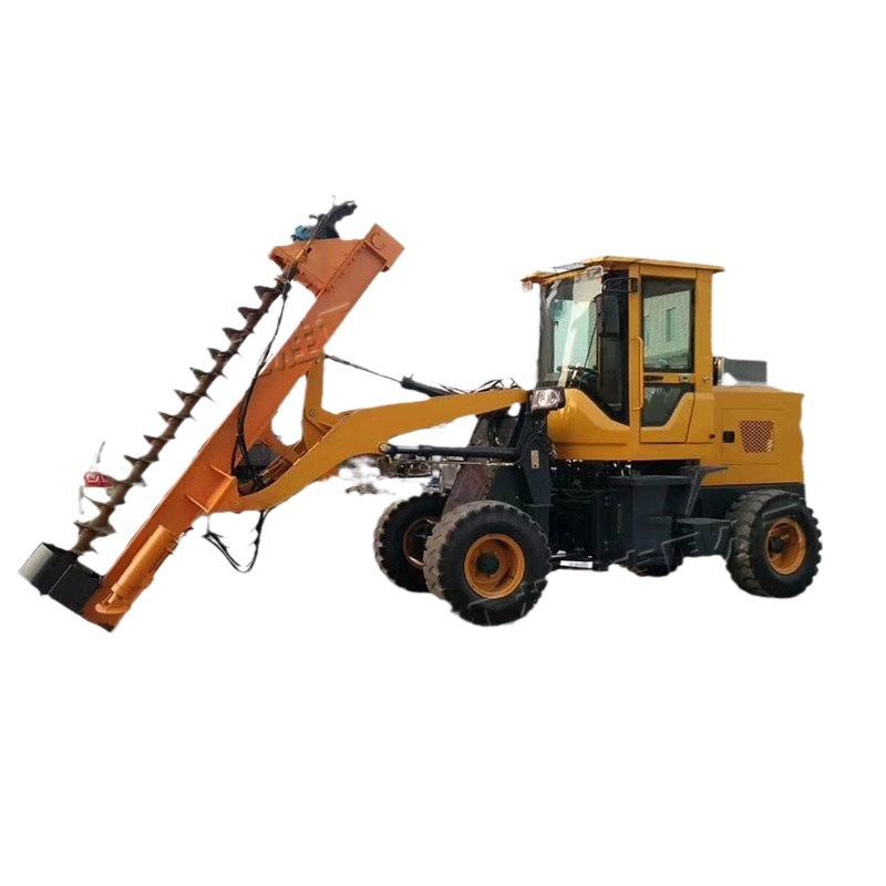 Cargadora de ruedas Perforación de perforación espiral Construcción de perforación Máquina de pozo helicoidal de orugas