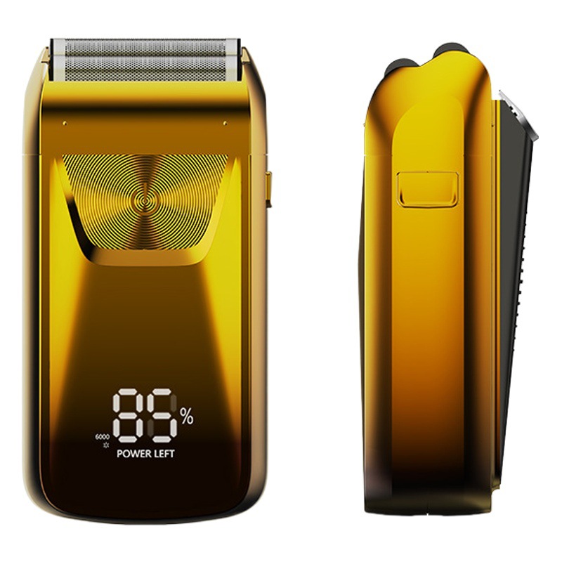 Afeitadora eléctrica anti-metal con pantalla LCD LED 817, afeitadora reciproca para hombres, cortadora de pelo calva