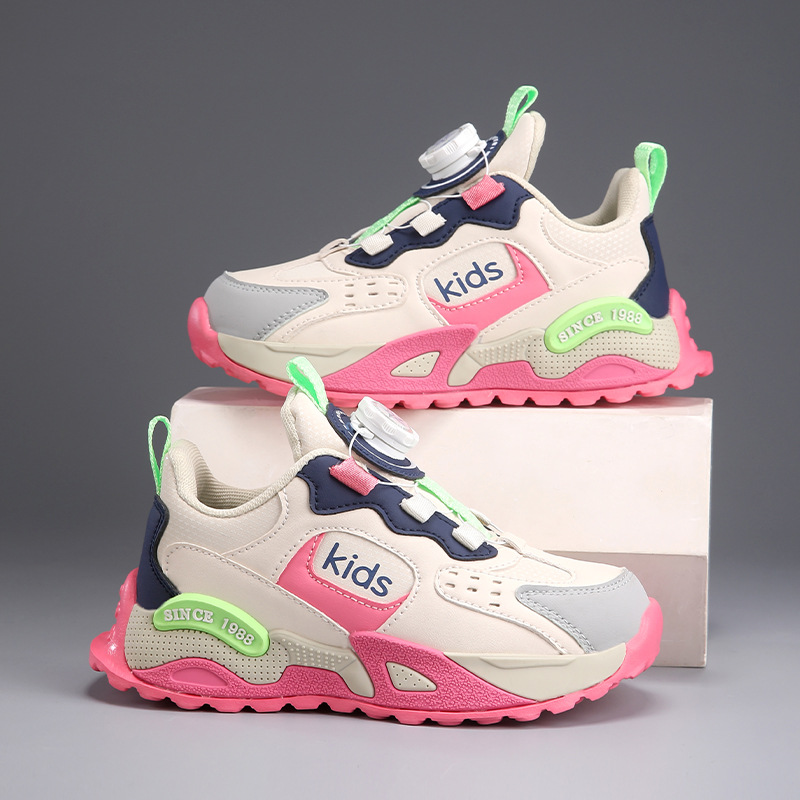 Zapatos para niños 2025 primavera y verano nuevo estilo malla transpirable zapatos deportivos para niñas