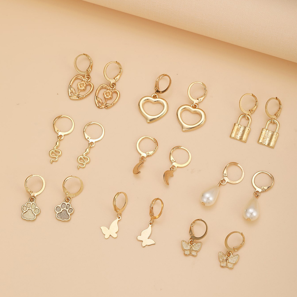 Alloy Plating Earrings display picture 4