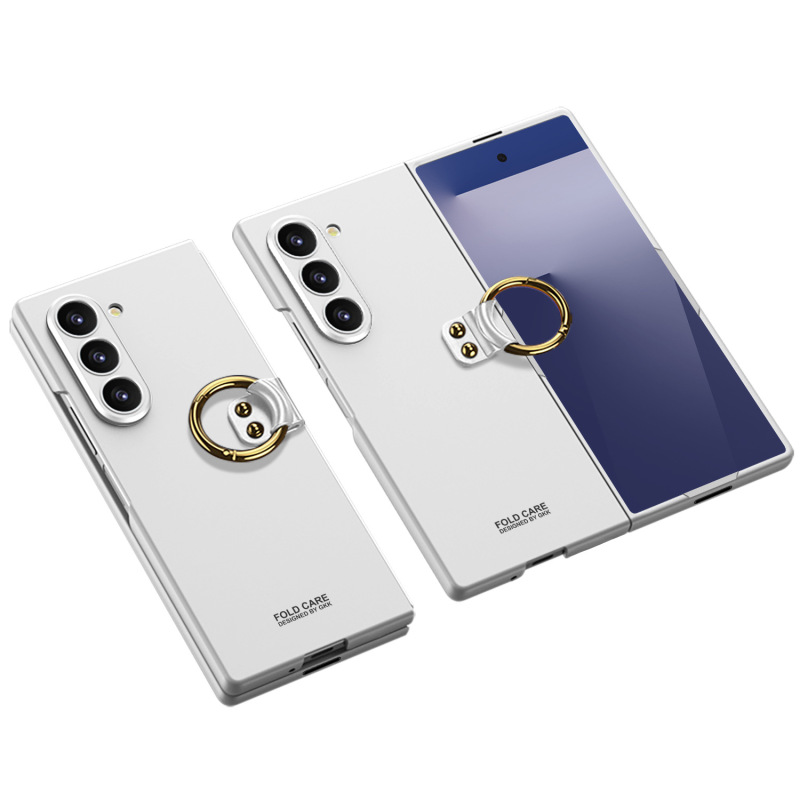 Samsung Galaxy ZFold7 携帯電話ケース折りたたみスクリーンリングクリエイティブ超薄型フリップビジネスファッションシンプルに適しています|undefined