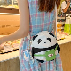 Panda Bag Women's Sweet Cartoon Crossbody Bag for Girls Teenagers Canvas Backpack for College Students Large Capacity School Bag