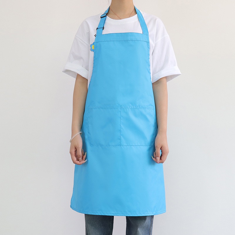 Nuevo delantal impermeable transfronterizo logotipo personalizado ajustable cocina doméstica lavaplatos panadería delantal de ropa de trabajo