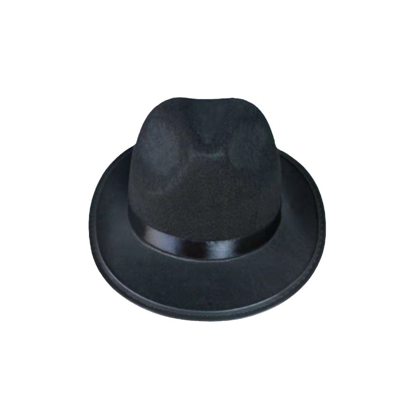 Sombrero de verano de los hombres sombrero de ala grande sombrero de playa retro Caballero nuevo jazz sombrero de la boda rendimiento sombrero de jazz negro