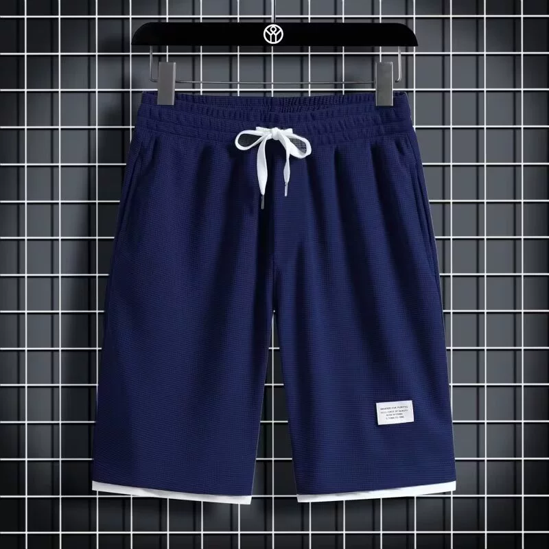 Летний спортивный костюм, oversize футболка с коротким рукавом корейского стиля и шорты, многоцветный, легкая повседневная