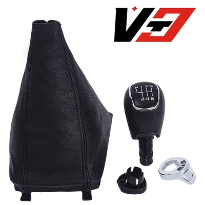 Shift Knob with Leather — Cab and accessories